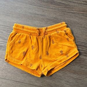 Carter's Orange Pineapple Print Kids Shorts
